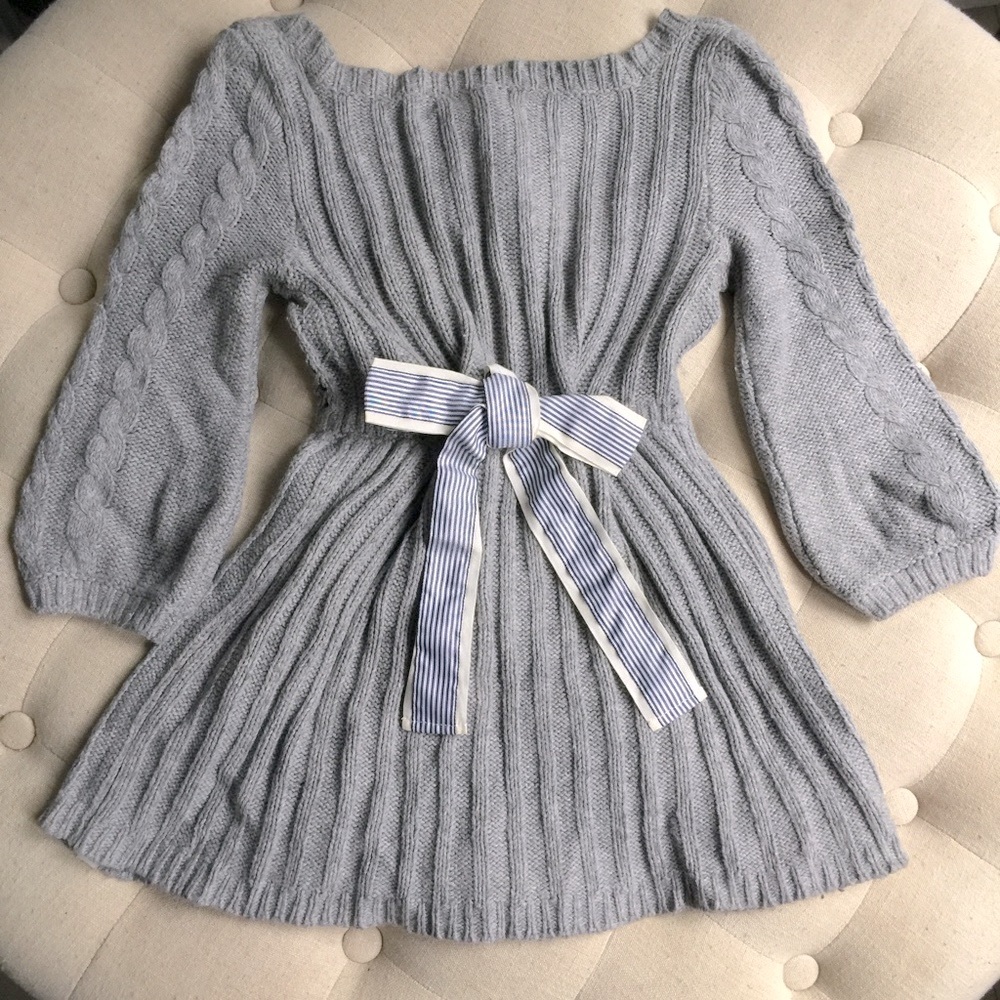 RARE! Y2K Abercrombie Babydoll Grey Bella Swan Twilight Chunky Knit Top XS